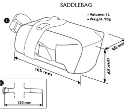 Satteltasche Discover, klein