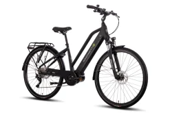 SAXONETTE Premium Sport E-Trekkingbike UNISEX 10 Gang Federgabel, Mittelmotor