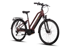 SAXONETTE Premium Sport E-Trekkingbike UNISEX 10 Gang Federgabel, Mittelmotor