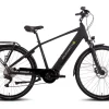 SAXONETTE Premium Sport E-Trekkingbike 10 Gang Scheibenbremse, Federgabel, Mittelmotor