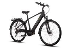 SAXONETTE Premium Sport E-Trekkingbike 10 Gang Scheibenbremse, Federgabel, Mittelmotor