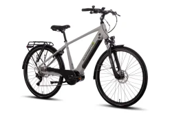 SAXONETTE Premium Sport E-Trekkingbike 10 Gang Scheibenbremse, Federgabel, Mittelmotor