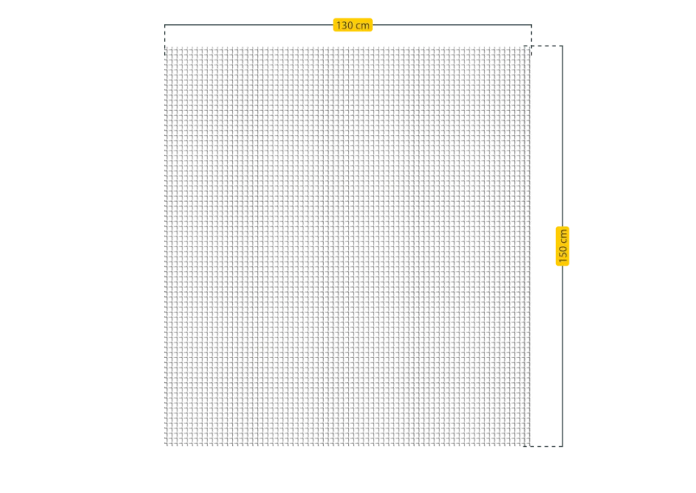 Schellenberg Fliegengitter für Fenster, 130 x 150 cm, weiß