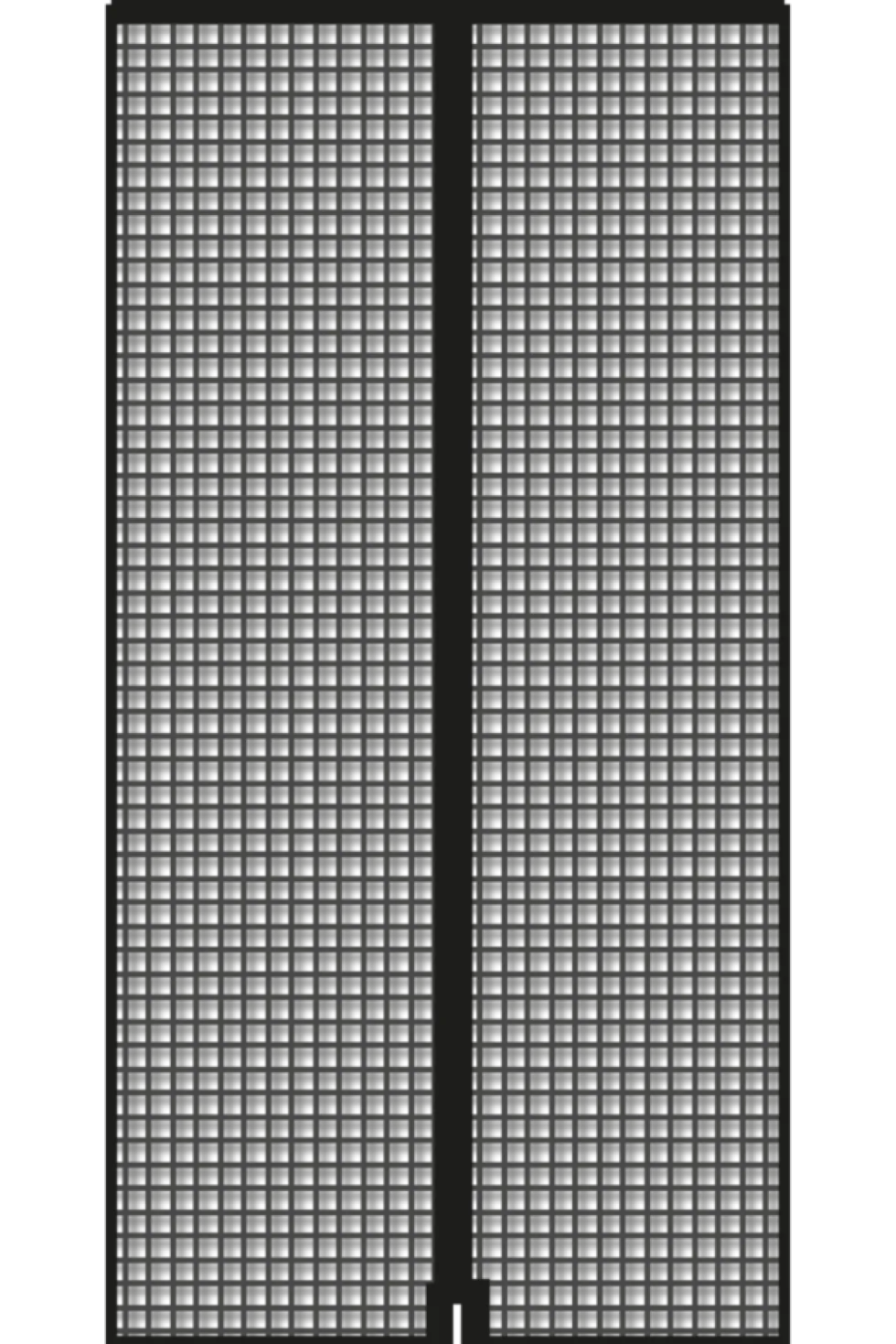 Schellenberg Fliegengitter-Magnetvorhang, 90 x 210 cm, anthrazit