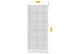 Schellenberg Fliegengittertür Premium, 100 x 215 cm, weiß