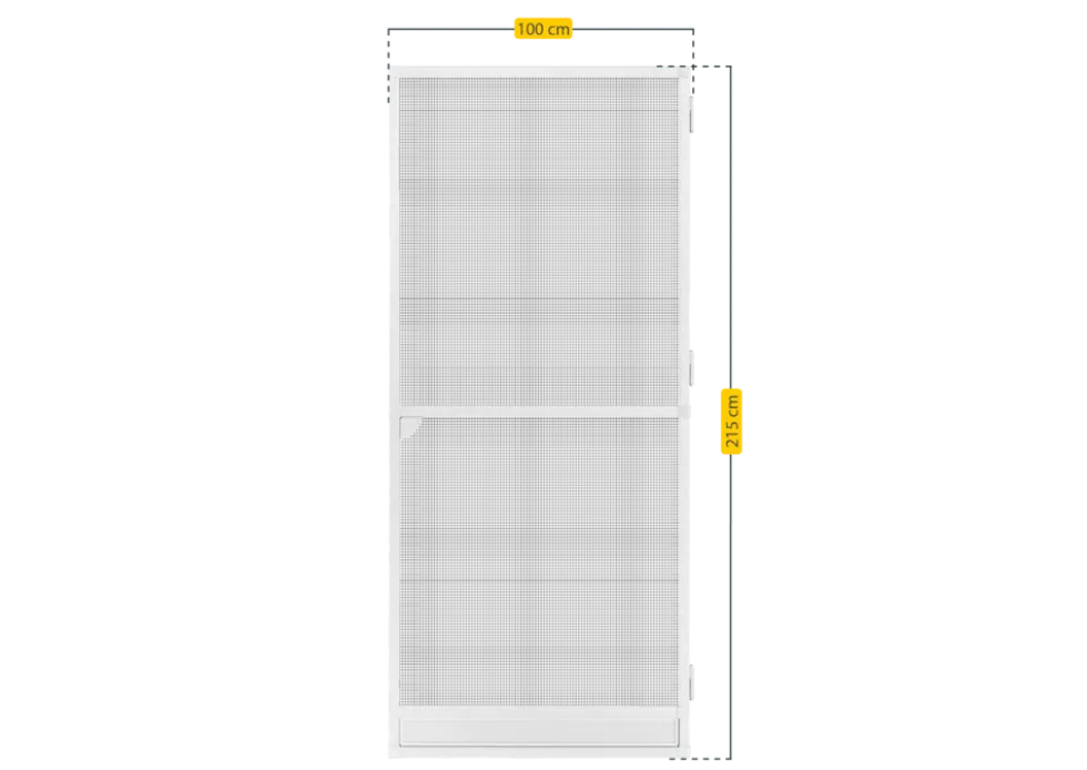 Schellenberg Fliegengittertür Premium, 100 x 215 cm, weiß