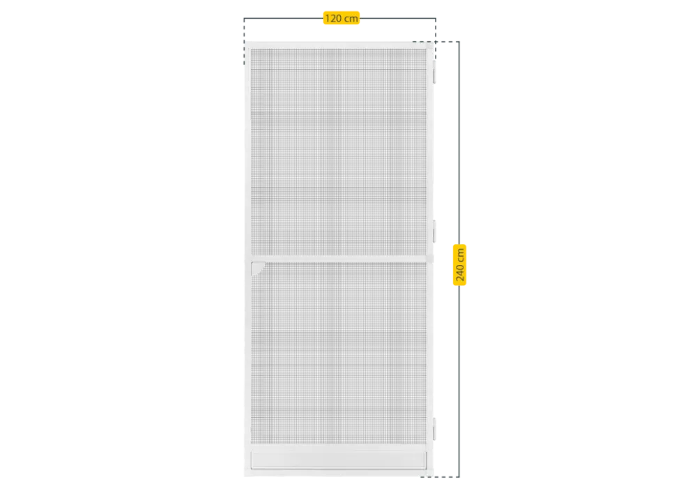 Schellenberg Fliegengittertür Premium, 120 x 240 cm, weiß