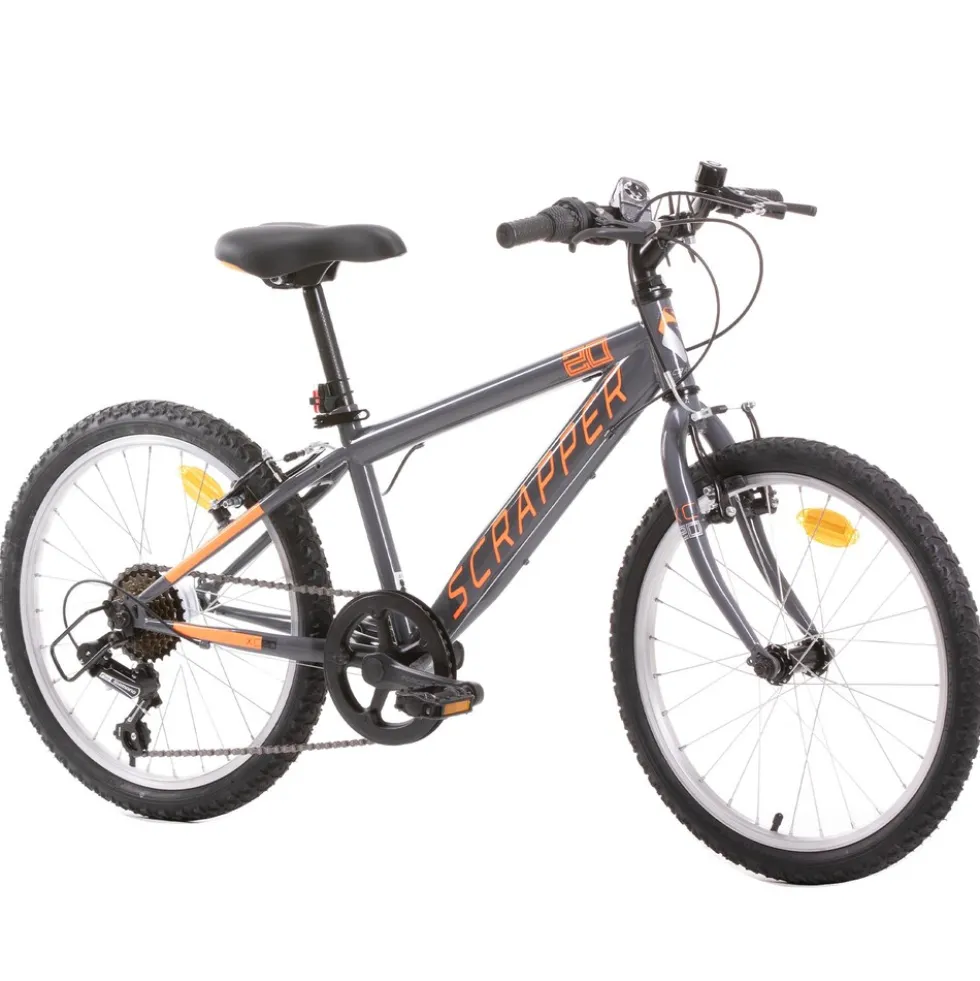Scrapper MTB20 Kinderfahrrad 20 Zoll Mountainbike Größe 120-135 cm Fahrrad ab ca. 6 Jahre Kinderrad mit 6 Gängen