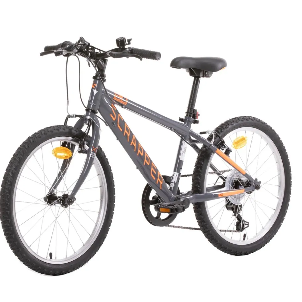 Scrapper MTB20 Kinderfahrrad 20 Zoll Mountainbike Größe 120-135 cm Fahrrad ab ca. 6 Jahre Kinderrad mit 6 Gängen
