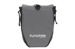 Seitenpacktasche, 100 % wasserdicht, reflektierende Elemente, mit Tragegriff, Volumen: 20 Liter, Farbe: grau