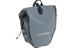 Seitenpacktasche, 100 % wasserdicht, reflektierende Elemente, mit Tragegriff, Volumen: 20 Liter, Farbe: grau