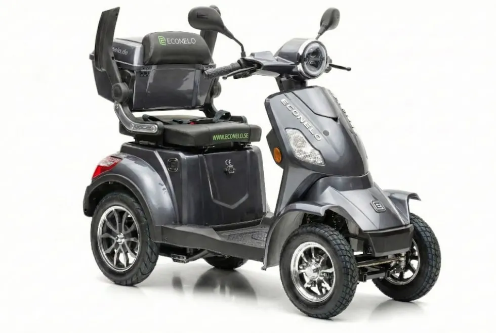 Seniorenmobil P4000, Lithium-Akku, 25 km/h, 1000 Watt, Grau