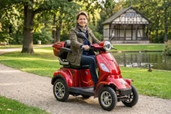 Seniorenmobil P4000, Lithium-Akku, 25 km/h, 1000 Watt, Rot