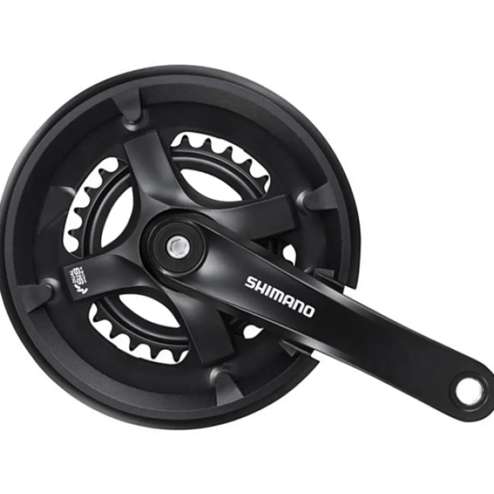 Shimano FC-TY501-2 Kurbel 2-fach 30-46 Zähne 175 mm Kurbelgarnitur Tretkurbel Fahrradkurbel Kettenradgarnitur MTB Mountainbike Trekking