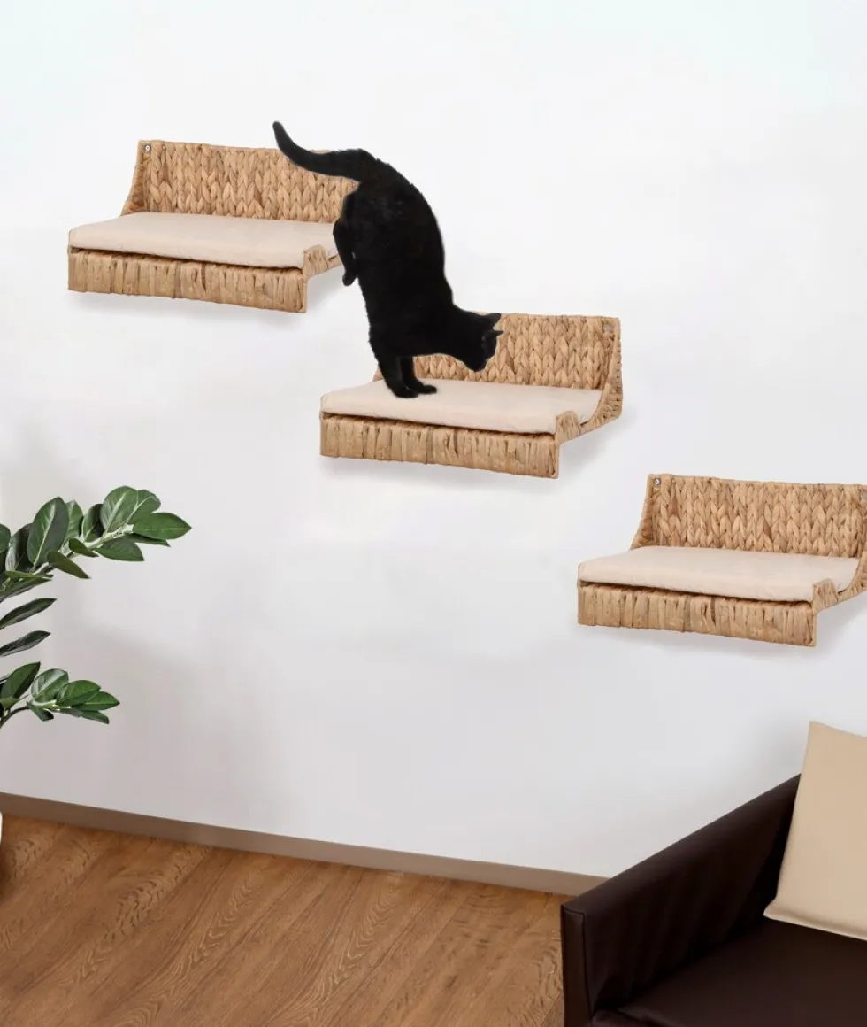 SILVIO DESIGN Kletterwand «Fenja» 3-teilig, natur