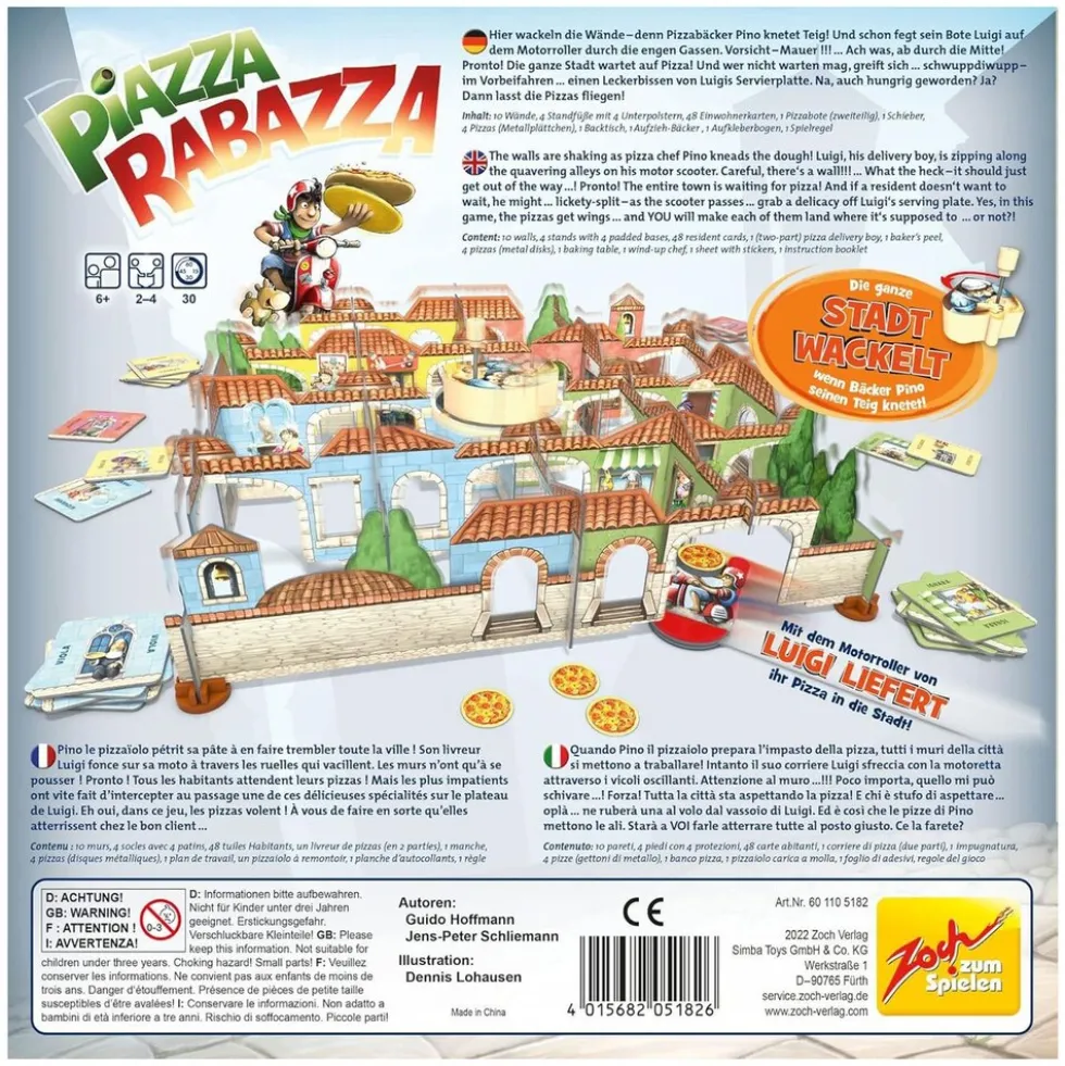 Simba 601105182 - Zoch - Geschicklichkeitsspiel, Piazza Rabazza