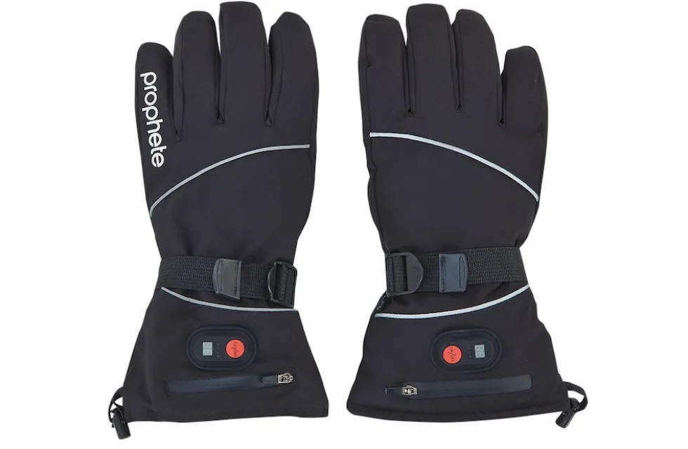 Smart Winterhandschuhe mit Heizfunktion, Größe L/XL, Fingertouchscreen, 2600 mAh, Farbe: schwarz