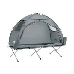 SoBuy Campingzelt mit 1 Tür Hellgrau Funktional