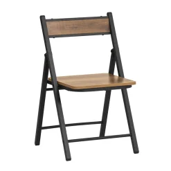 SoBuy Klappstuhl Dunkelbraun 54x46x80cm Vintage