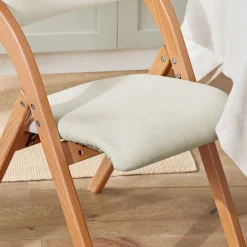 SoBuy Klappstuhl faltbar Weiß 47x51x78cm Funktional