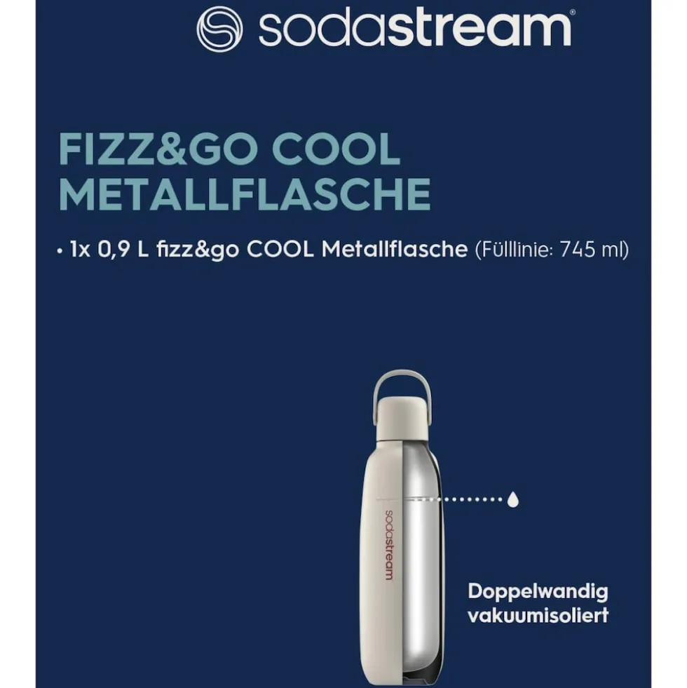SodaStream Fizz & Go Cool 0,9 L Sand