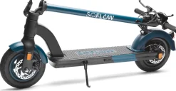 SOFLOW - SO4 pro E-Scooter 10,5 Ah, blk/grn, dt. Straßenzul.