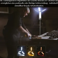 Steinborg 12in1 Multifunktionsleuchte LED-Campingleuchte 2000 Lumen 6000mAh