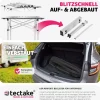 tectake® Aluminium Campingtisch, klappbar, bodenschonende Kunststoffkappen, mit Tragetasche, 70 x 70 x 70 cm
