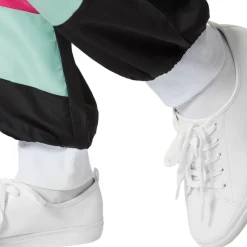 tectake® Damenkostüm Retro 80er 90er Jahre Jogginganzug
