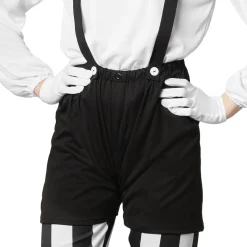 tectake® Frauenkostüm Clown schwarz-weiß