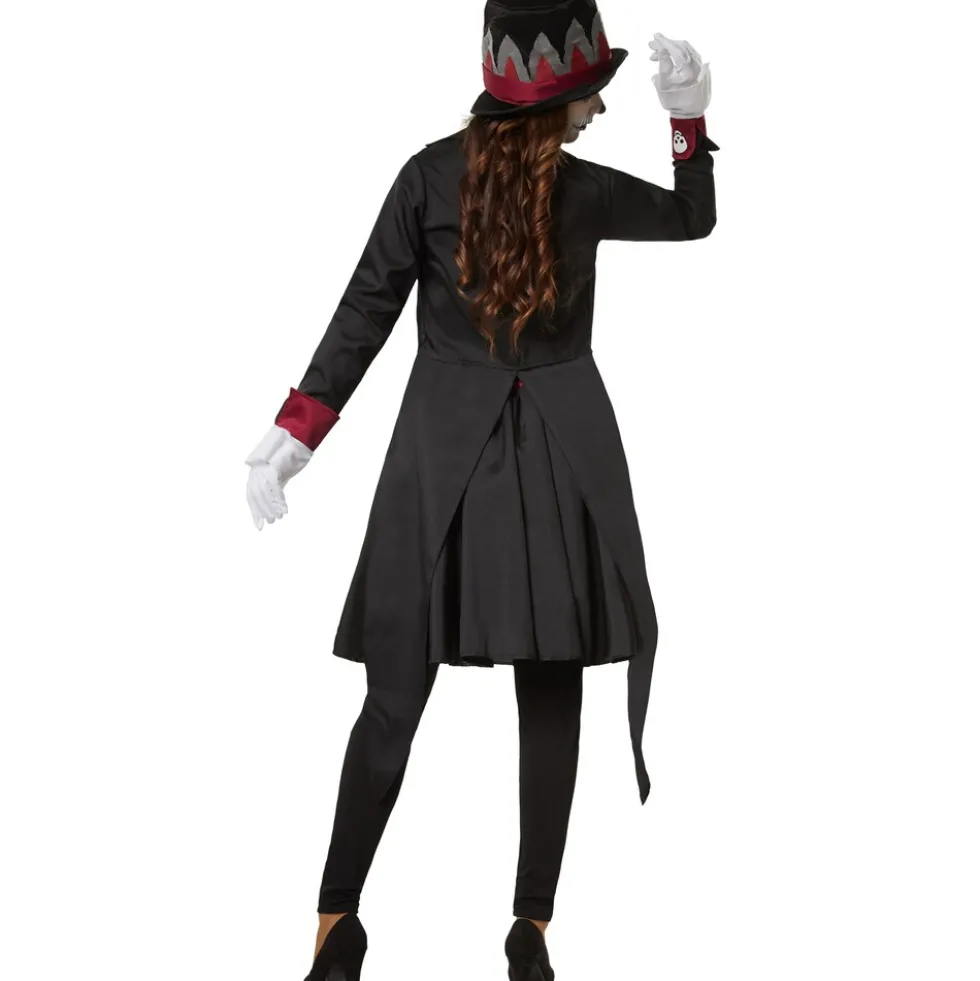 tectake® Frauenkostüm Gruselige Skull Lady