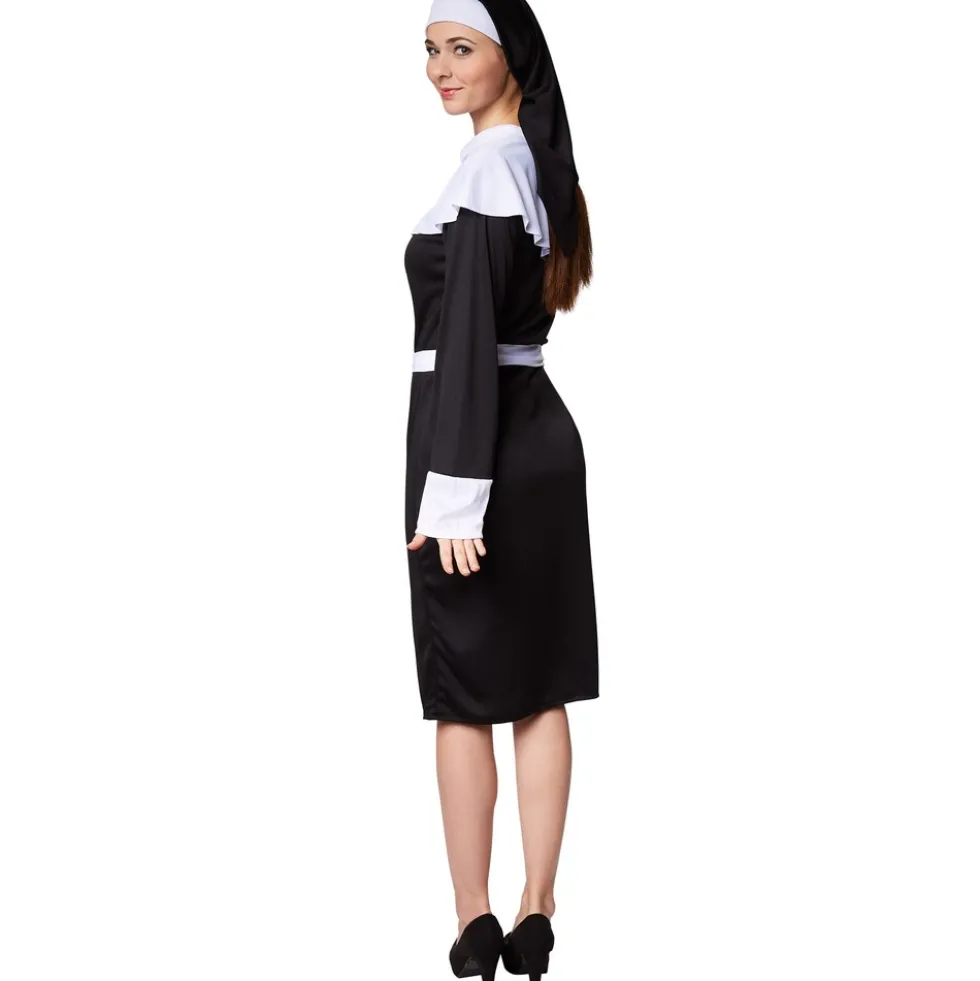tectake® Frauenkostüm Nonne