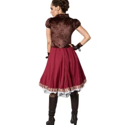 tectake® Frauenkostüm Steampunk Edelfrau