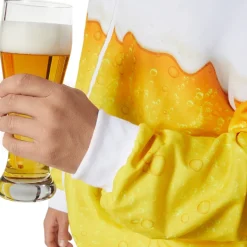 tectake® Herrenkostüm Bier Jogginganzug