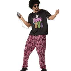 tectake® Herrenkostüm Jogger I love 80´s