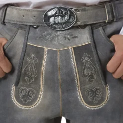 tectake® Lederhose Joshua