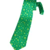 tectake® St. Patrick’s Day Krawatte mit Kleeblättern und Schriftzug