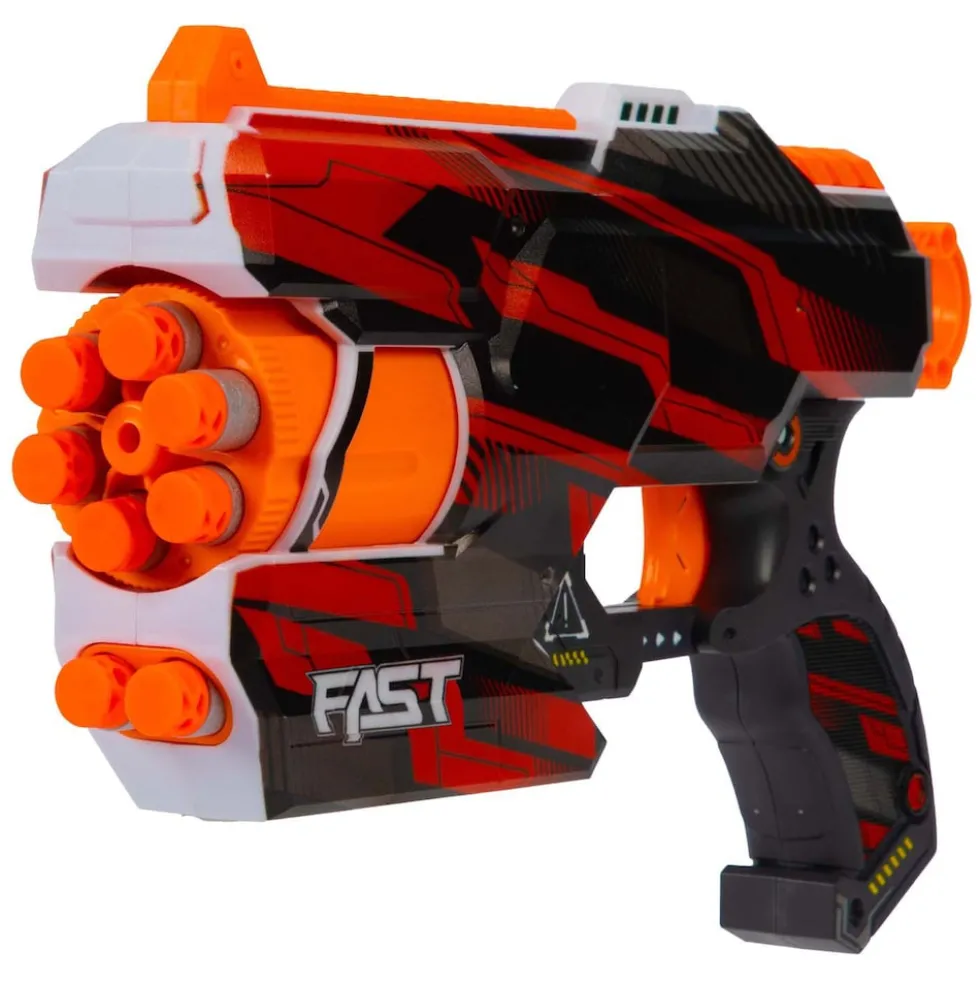 Toi-Toys 32087A Foam Strike Fast M Spielzeugpistole Blaster ab 6 Jahren mit Schaumstoffpfeilen