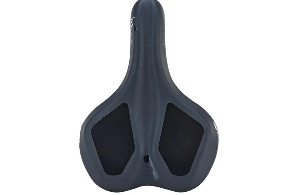 Touren-City-Sattel, mit Memory Foam Technologie, mit Fixierungsskala, Farbe: schwarz