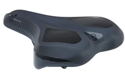 Touren-City-Sattel, mit Memory Foam Technologie, mit Fixierungsskala, Farbe: schwarz