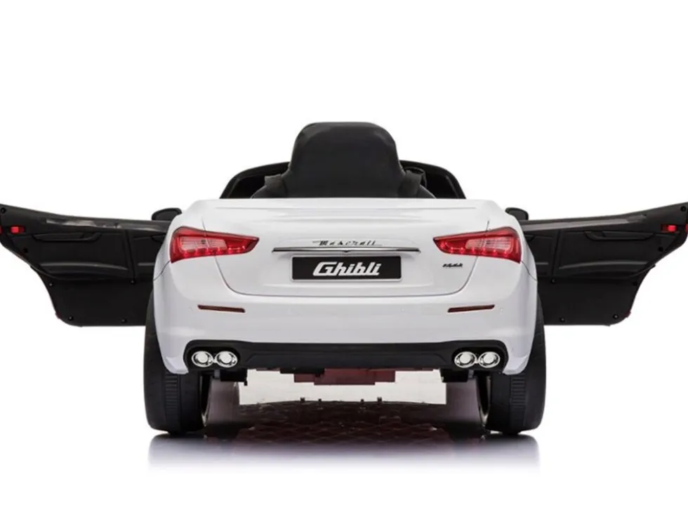 TPFLiving Elektro-Kinderauto Maserati Ghibli weiß