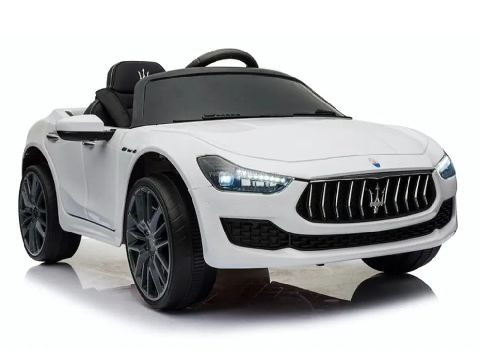 TPFLiving Elektro-Kinderauto Maserati Ghibli weiß