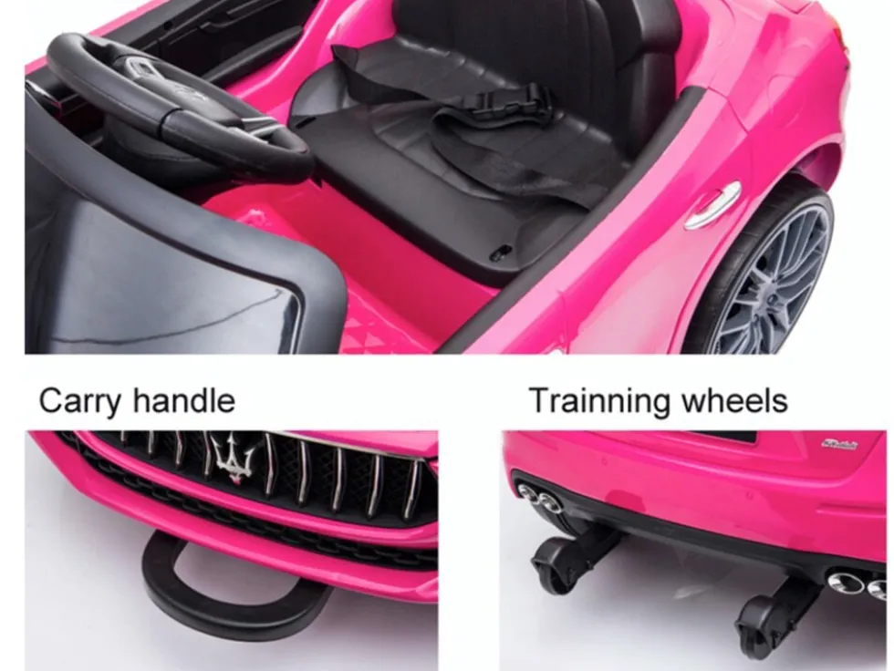 TPFLiving Elektro-Kinderauto Maserati Ghibli weiß