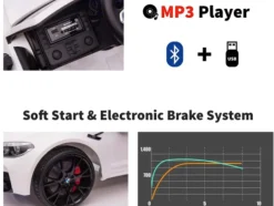 TPFLiving Elektro-Kinderauto BMW M5 silber