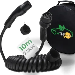 TPFNet Typ 2 Spiral-Ladekabel 7.2kW, 32A, 1-Phasig, 10m