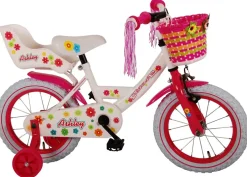 TPFSports Ashley Kinderfahrrad - Mädchen - 14 Zoll - Rücktritt + Handbremse - Weiß