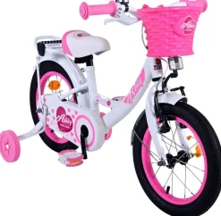 TPFSports Ashley Kinderfahrrad - Mädchen - 14 Zoll - Rücktritt + Handbremse - Weiß