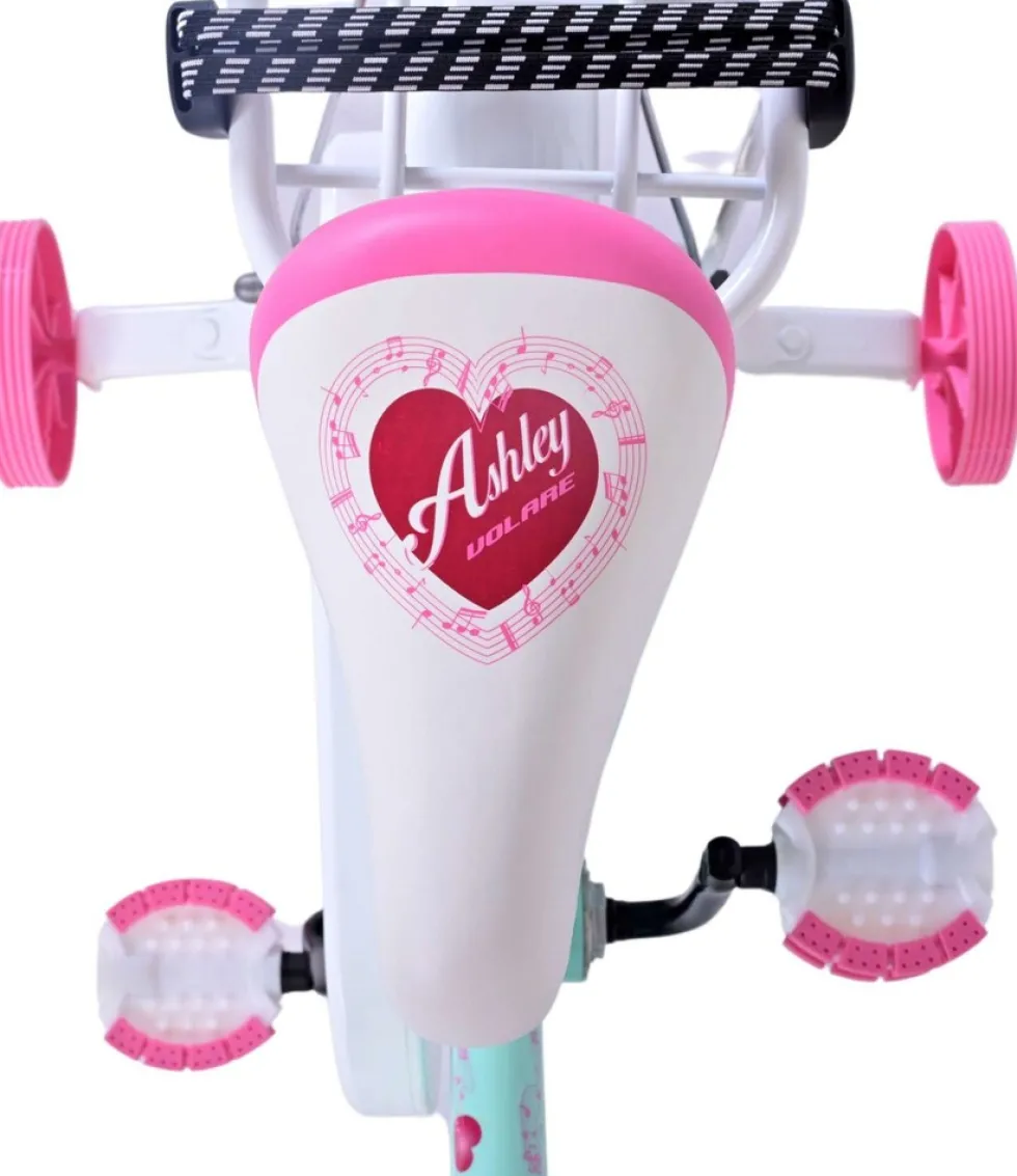 TPFSports Ashley Kinderfahrrad - Mädchen - 14 Zoll - Rücktritt + Handbremse - Weiß