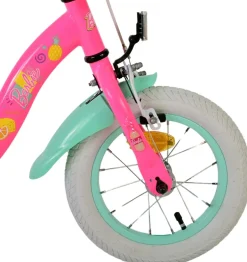 TPFSports Barbie Kinderfahrrad - Mädchen - 12 Zoll - Rücktritt + Handbremse - Rosa