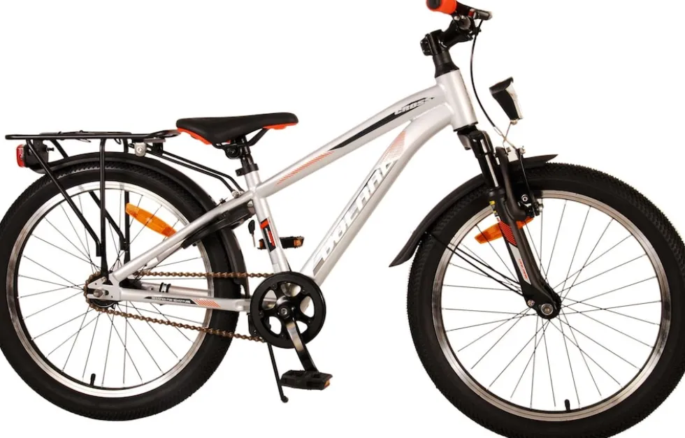 TPFSports Cross Kinderfahrrad - Jungen - 20 Zoll - Rücktritt + Handbremse - Grau